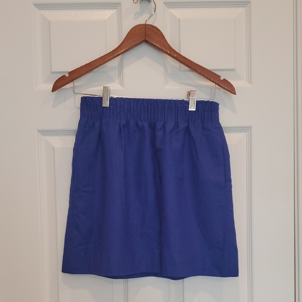 J. Crew Vibrant Blue Mini Skirt